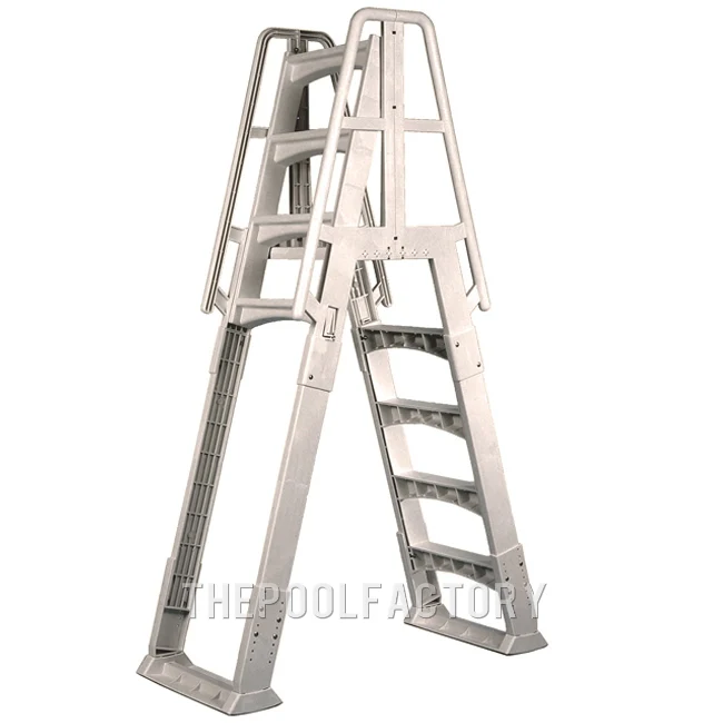 Vinyl Works Slide & Lock A-Frame Ladder - Taupe Questions & Answers