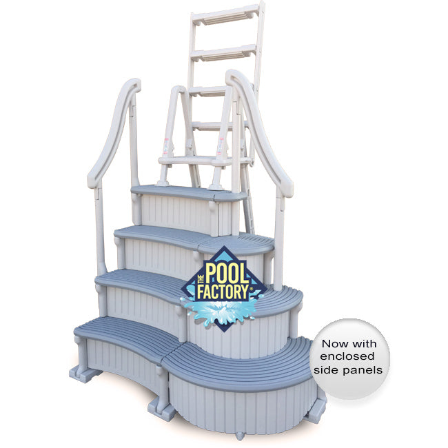 Confer Curve Deluxe Step with Outside Ladder